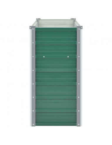 Letto Rialzato Giardino in Acciaio Zincato 160x40x77 cm Verde
