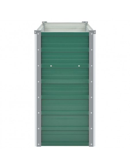 Letto Rialzato Giardino in Acciaio Zincato 160x40x77 cm Verde