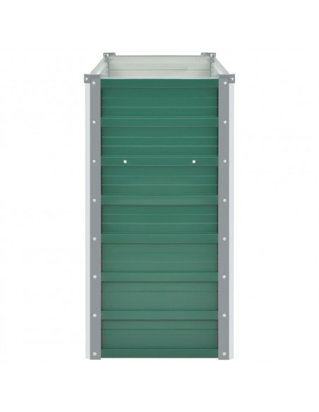 Letto Rialzato Giardino in Acciaio Zincato 100x40x77 cm Verde