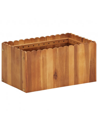 Letto Rialzato da Giardino 50x30x25 cm Legno Massello di Acacia