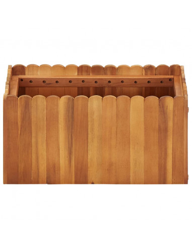 Letto Rialzato da Giardino 50x30x25 cm Legno Massello di Acacia