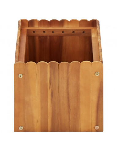 Letto Rialzato da Giardino 50x30x25 cm Legno Massello di Acacia