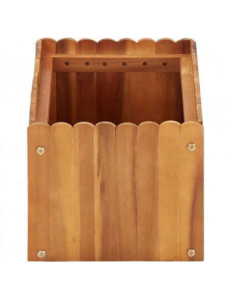 Letto Rialzato da Giardino 50x30x25 cm Legno Massello di Acacia