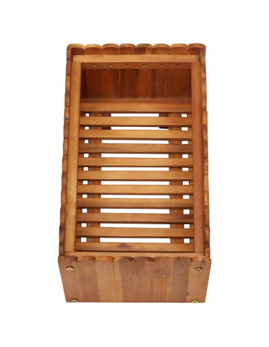 Letto Rialzato da Giardino 50x30x25 cm Legno Massello di Acacia