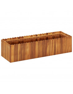 Letto Rialzato da Giardino 100x30x25 cm in Massello di Acacia 2