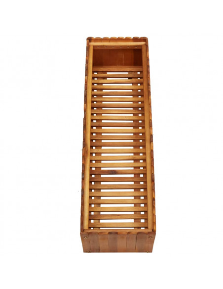 Letto Rialzato da Giardino 100x30x25 cm in Massello di Acacia