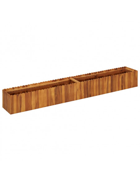 Letto Rialzato da Giardino 200x30x25 cm in Massello di Acacia