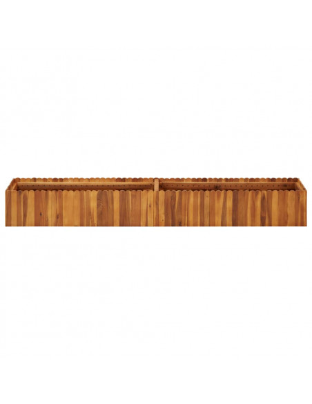 Letto Rialzato da Giardino 200x30x25 cm in Massello di Acacia