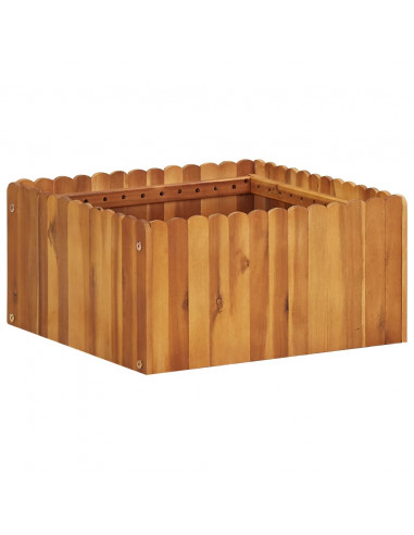 Letto Rialzato da Giardino 50x50x25 cm Legno Massello di Acacia