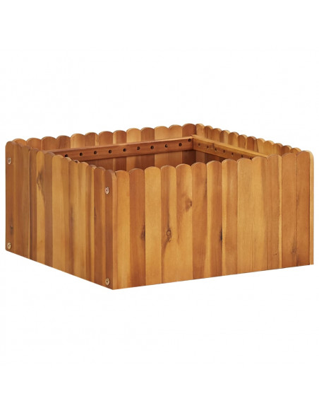 Letto Rialzato da Giardino 50x50x25 cm Legno Massello di Acacia