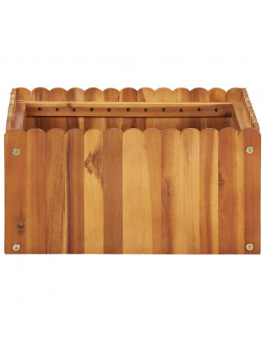 Letto Rialzato da Giardino 50x50x25 cm Legno Massello di Acacia