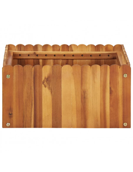 Letto Rialzato da Giardino 50x50x25 cm Legno Massello di Acacia