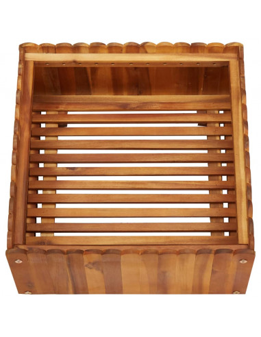 Letto Rialzato da Giardino 50x50x25 cm Legno Massello di Acacia