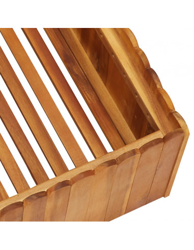 Letto Rialzato da Giardino 50x50x25 cm Legno Massello di Acacia