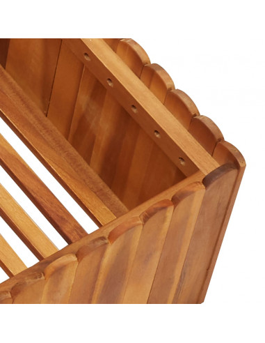 Letto Rialzato da Giardino 100x100x25 cm in Massello di Acacia