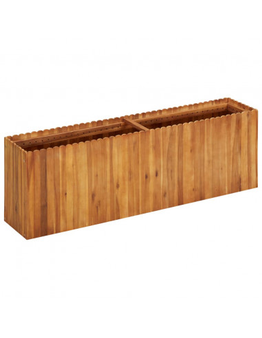 Letto Rialzato da Giardino 150x30x50 cm in Massello di Acacia