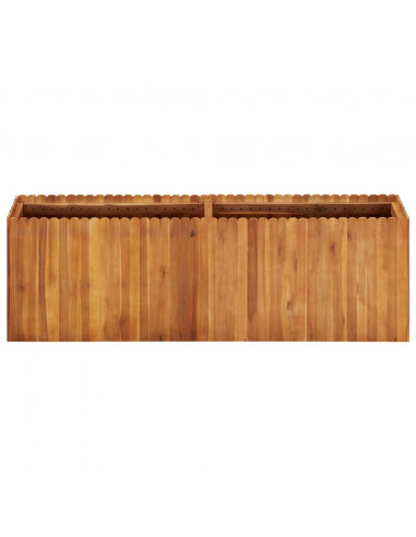 Letto Rialzato da Giardino 150x30x50 cm in Massello di Acacia