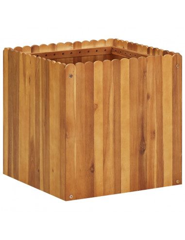 Letto Rialzato da Giardino 50x50x50 cm Legno Massello di Acacia