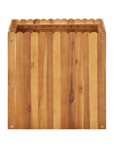 Letto Rialzato da Giardino 50x50x50 cm Legno Massello di Acacia
