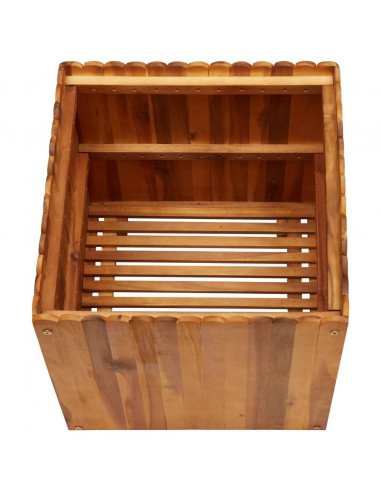 Letto Rialzato da Giardino 50x50x50 cm Legno Massello di Acacia