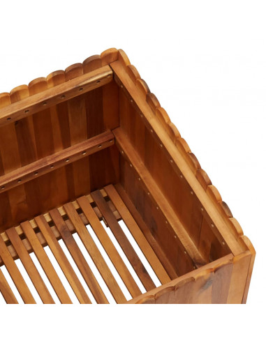 Letto Rialzato da Giardino 50x50x50 cm Legno Massello di Acacia