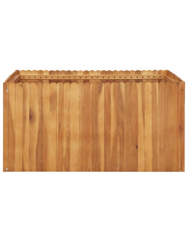 Letto Rialzato da Giardino 100x100x50 cm in Massello di Acacia