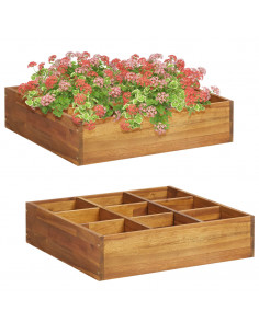 Letto Rialzato da Giardino in Massello d'Acacia 60x60x15 cm 2