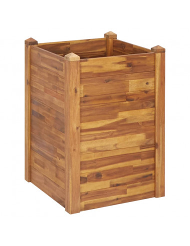 Letto Rialzato da Giardino 60x60x44 cm in Legno Massello d'Acacia