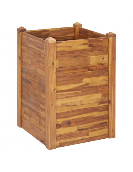 Letto Rialzato da Giardino 60x60x44 cm in Legno Massello d'Acacia