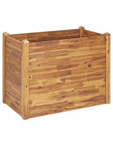 Letto Rialzato da Giardino 110x60x84 cm Legno Massello d'Acacia