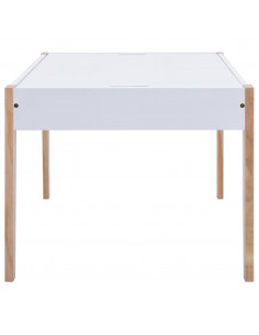 Set Sedie e Tavolo Lavagna per Bambini 3 pz Nero e Bianco