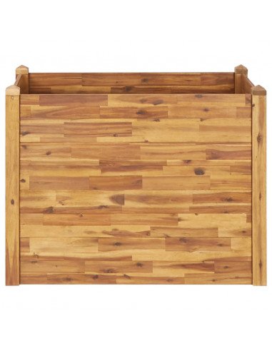 Letto Rialzato da Giardino 110x60x84 cm Legno Massello d'Acacia