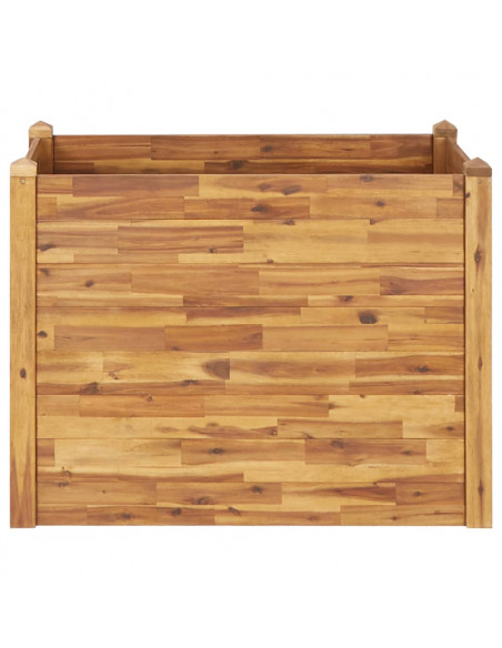 Letto Rialzato da Giardino 110x60x84 cm Legno Massello d'Acacia