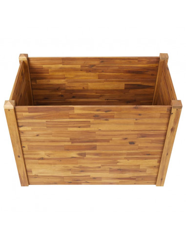 Letto Rialzato da Giardino 110x60x84 cm Legno Massello d'Acacia