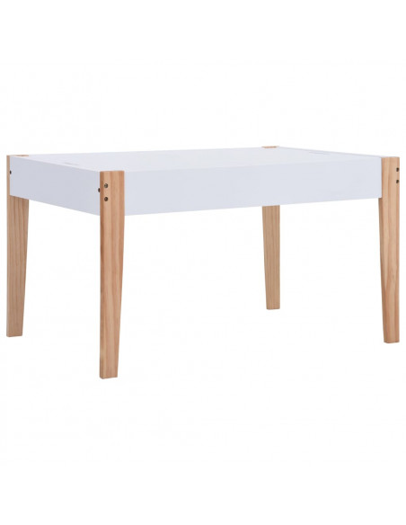 Set Sedie e Tavolo Lavagna per Bambini 3 pz Nero e Bianco