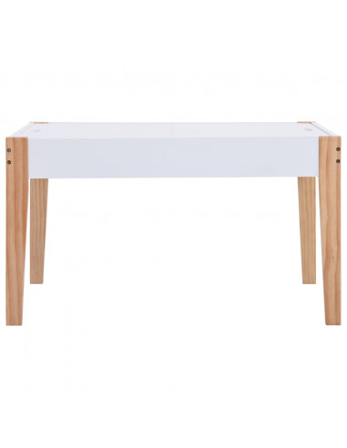 Set Sedie e Tavolo Lavagna per Bambini 3 pz Nero e Bianco