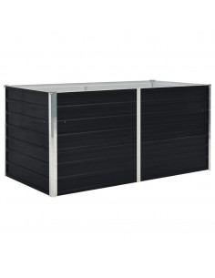 Letto di Coltura Rialzato 160x80x45cm Acciaio Zincato Antracite 2