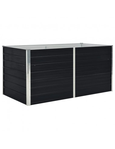 Letto di Coltura Rialzato 160x80x45cm Acciaio Zincato Antracite