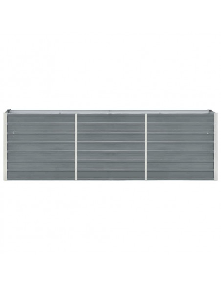 Letto Rialzato in Acciaio Zincato 240x40x77 cm Grigio