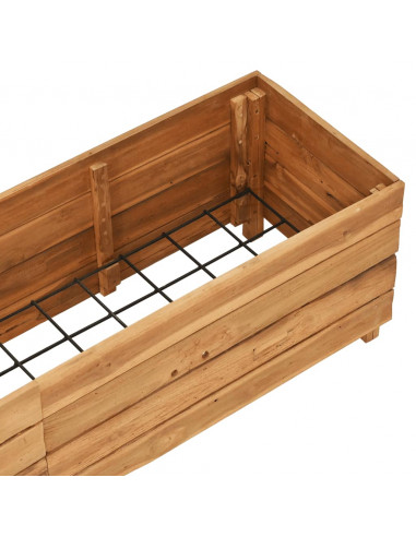 Letto Rialzato 150x40x38 cm Legno di Teak di Recupero e Acciaio