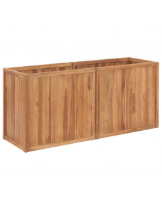 Letto Rialzato 150x50x70 cm in Legno Massello di Teak 2