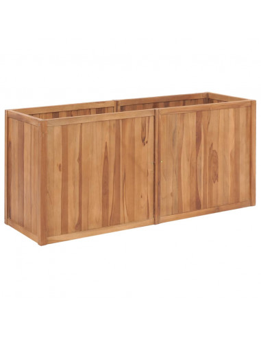 Letto Rialzato 150x50x70 cm in Legno Massello di Teak