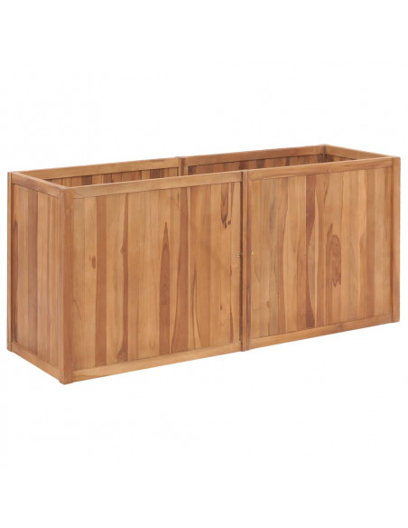 Letto Rialzato 150x50x70 cm in Legno Massello di Teak