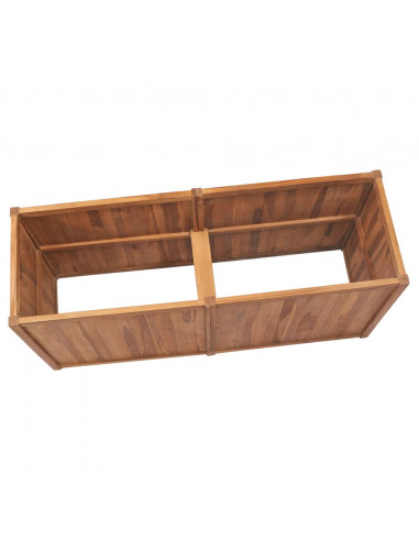 Letto Rialzato 150x50x70 cm in Legno Massello di Teak