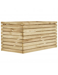 Letto Rialzato 100x50x50 cm in Legno di Pino Impregnato 2