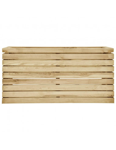 Letto Rialzato 100x50x50 cm in Legno di Pino Impregnato