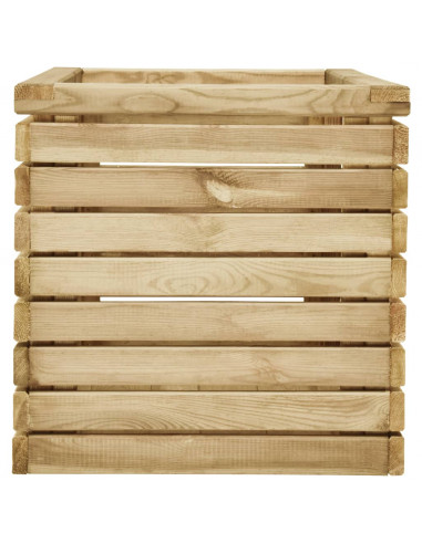 Letto Rialzato 100x50x50 cm in Legno di Pino Impregnato