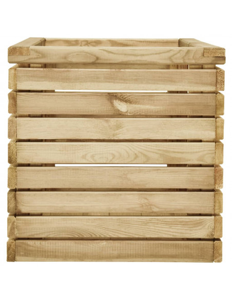 Letto Rialzato 100x50x50 cm in Legno di Pino Impregnato