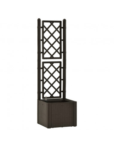 Letto Rialzato da Giardino con Graticcio e Irrigazione Moca