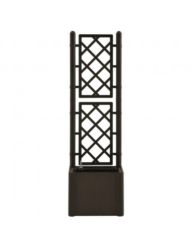 Letto Rialzato da Giardino con Graticcio e Irrigazione Moca